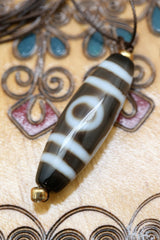 Accumulation of Influence Dzi Bead Necklace