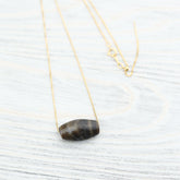 Ancient Artifact Phum Dzi Bead - Caramel Stone Grain