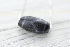 Ancient Artifact Phum Dzi Bead - Midnight Hue