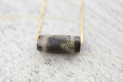 Ancient Tiger Tooth Dzi Bead