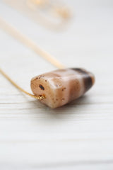 Antique Longevity Dzi Bead - Caramel Phum Agate