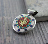 2 Sided Bone Pendant