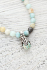Amazonite & Sandalwood Serenity Mala