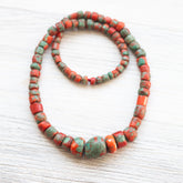 Antique Tibetan Coral Heirloom Necklace