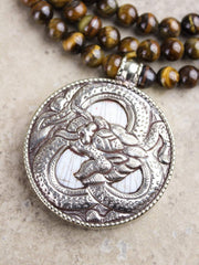 Awakening Tiger Eye Pendant Mala
