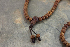 108 Bead Tibetan Sanded Rudraksha Mala