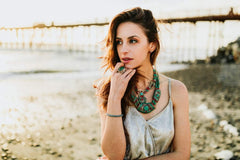 Annapurna Peaks Turquoise Necklace