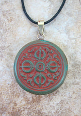 Antiqued Brass Dorje Pendant