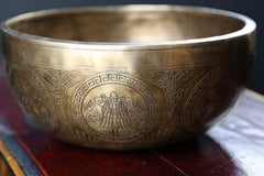 Auspicious Symbols Lingham Singing Bowl