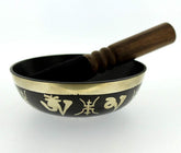 5 Inch Black Om Mani Bowl