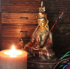 8 Inch Hand Painted Gold Guru Rinpoche