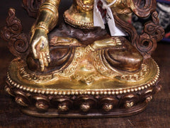 6 Inch White Tara Gold Statue