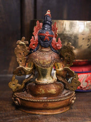 6 Inch White Tara Gold Statue