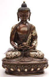 Antiqued Amitabha Buddha 8 Inch Statue