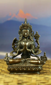 5 inch Chenrezig Bronze Statue