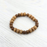 Anchor & Bloom - Lotus & Rudraksha Bracelet
