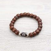 Antique Bodhi and Dzi Bracelet