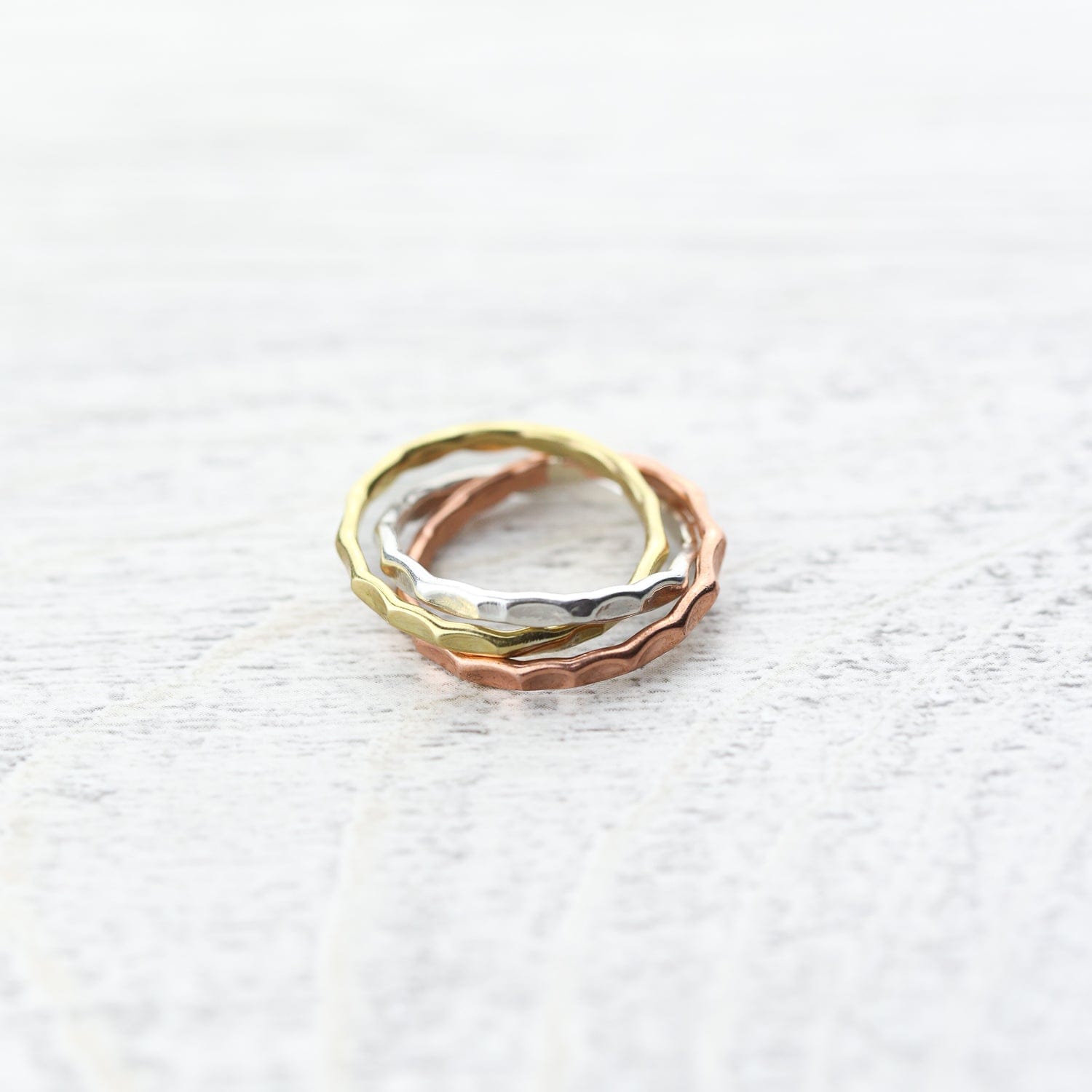 Astrological Three Metal Focus Ring for Anxiety
