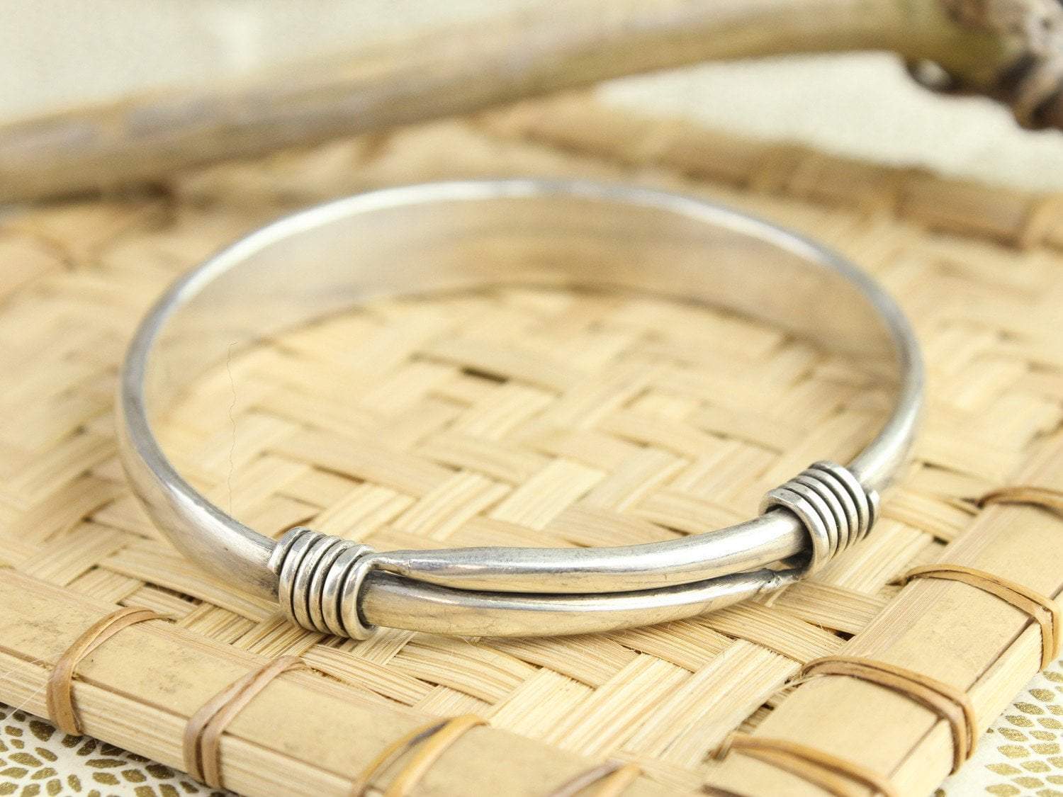 Auspicious Fish and Lotus Bracelet