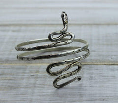 Amazing Adjustable Silver Snake Bracelet