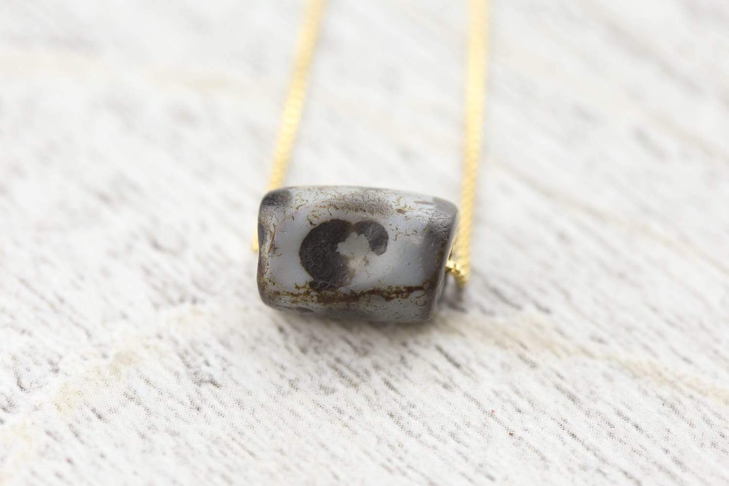 Ancient 3-Eye Dzi Bead