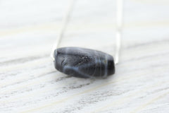 Ancient Artifact Phum Dzi Bead - Midnight Hue