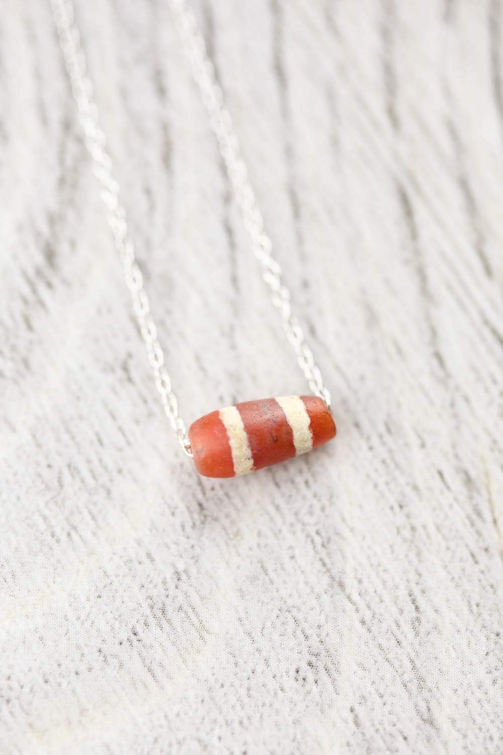 Ancient Striped Carnelian Bead