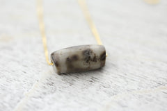 Ancient Tiger Tooth Dzi Bead