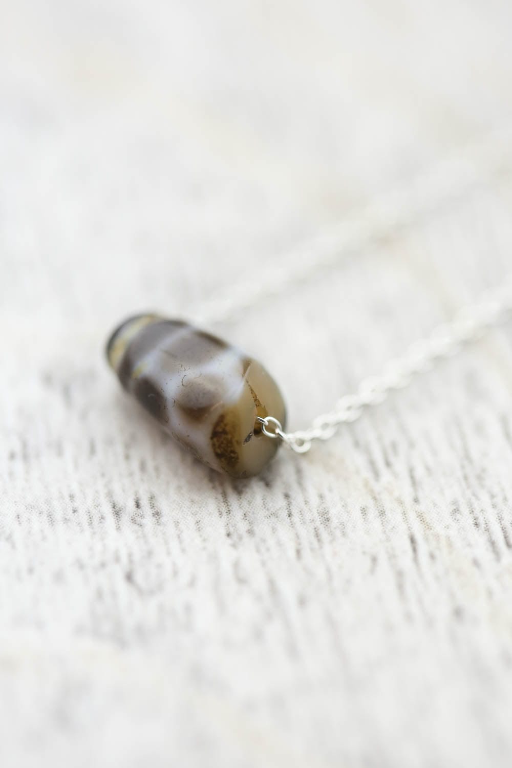 Antique Longevity Dzi Bead