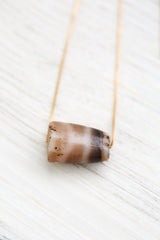Antique Longevity Dzi Bead - Caramel Phum Agate