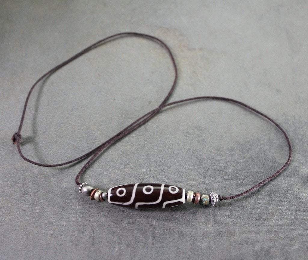 9 Eye Dzi Necklace by Sander Cohen