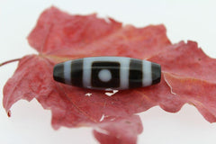 Banded Agate Heaven and Earth Dzi Bead