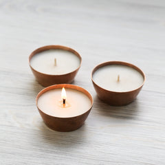 Ayurvedic Copper Candle - Sandalwood & Amber