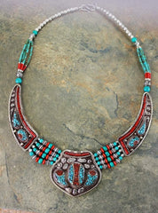 An Exquisite Karma Dolma Necklace