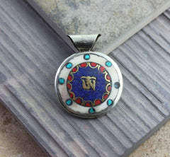 2 Sided Bone Pendant