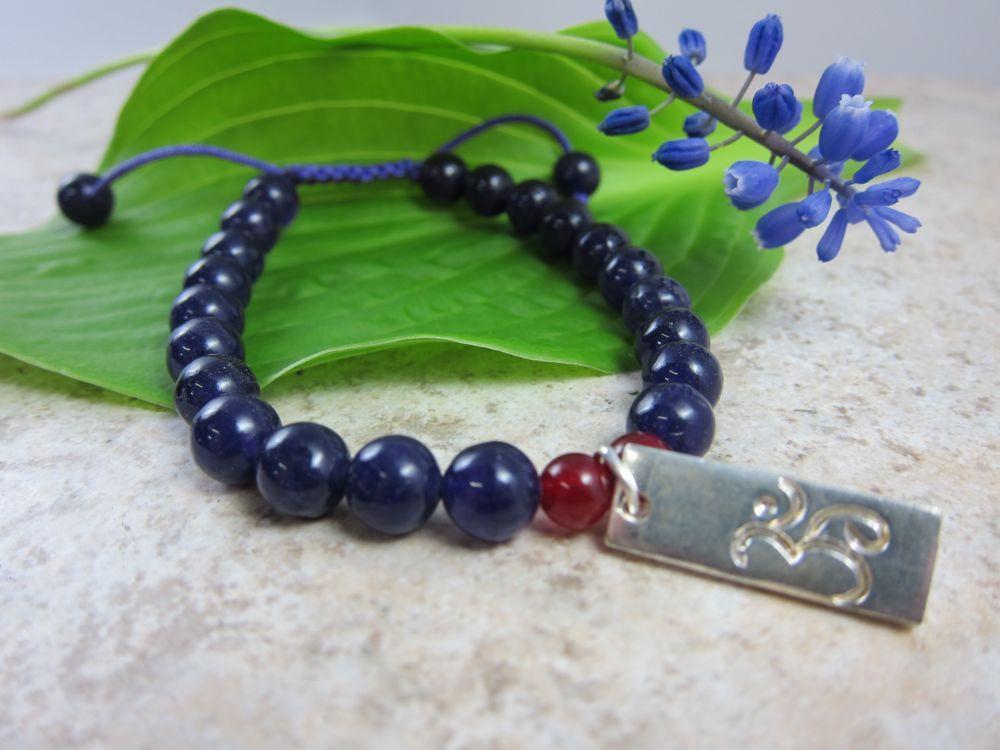 Amethyst OM Wrist Mala