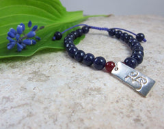 Amethyst OM Wrist Mala