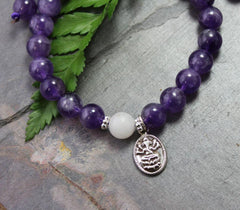 Amethyst Ganesh Wrist Mala