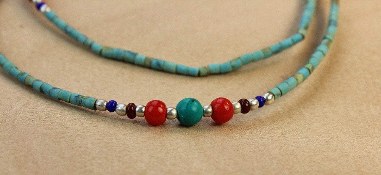 A Single Strand Beaded Necklace