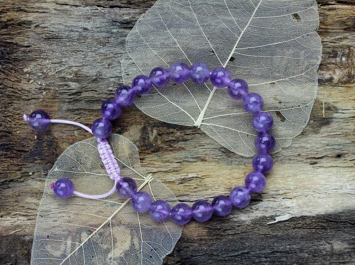 8mm Amethyst Wrist Mala