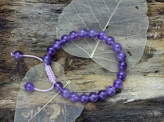8mm Amethyst Wrist Mala