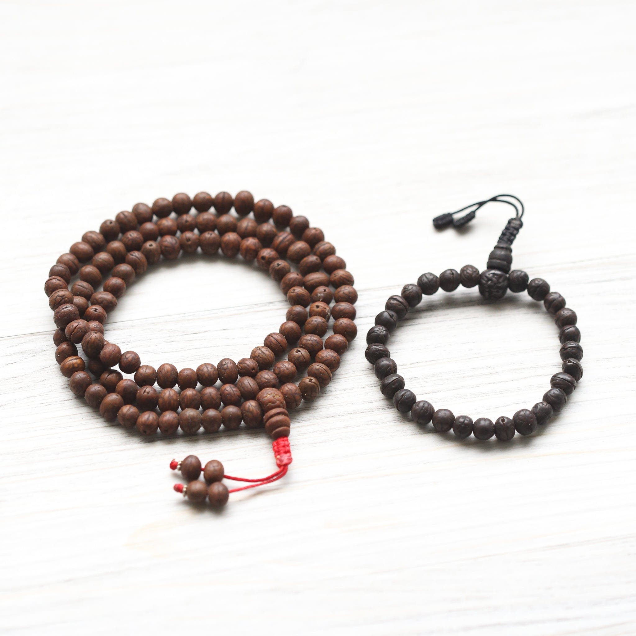 108 Bead Dark Raktu Prayer Mala