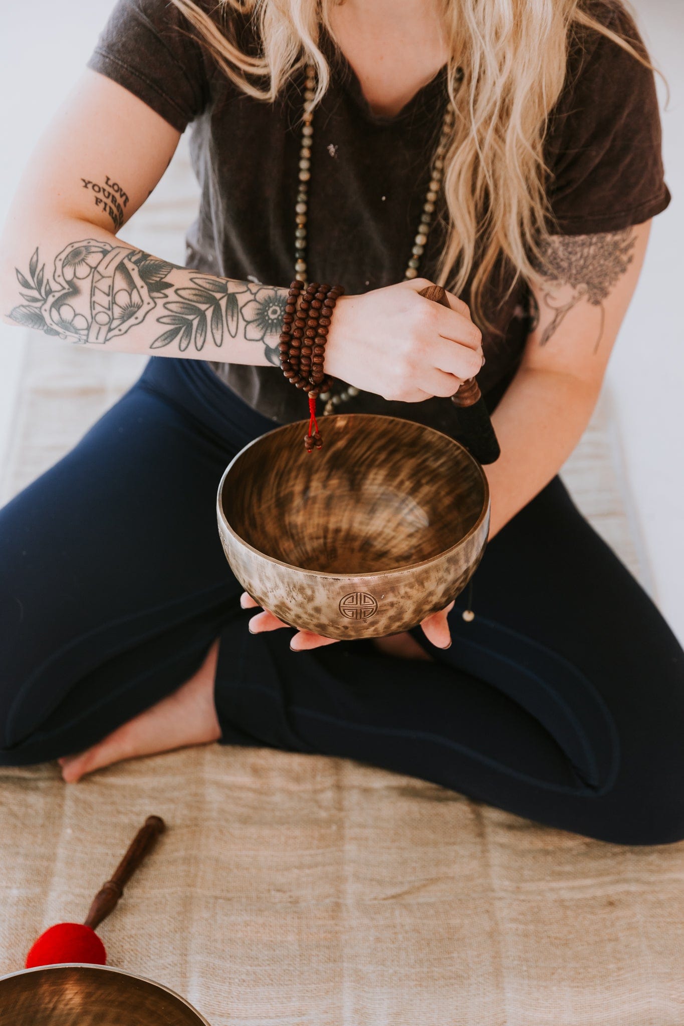 108 Bead Dark Raktu Prayer Mala