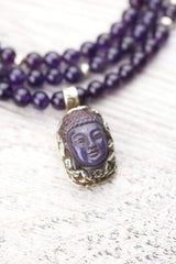 Amethyst Buddha Meditation Mala
