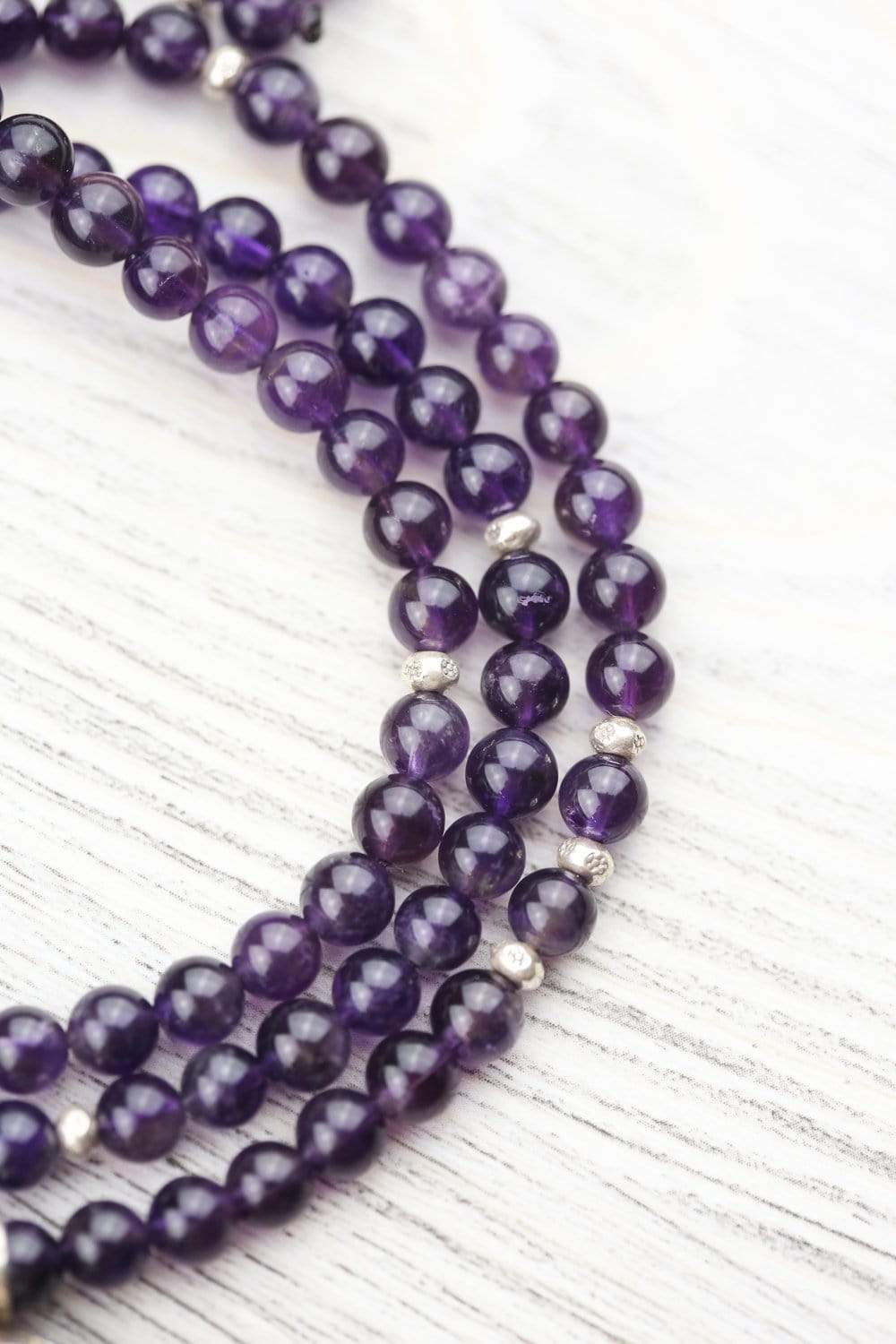 Amethyst Buddha Meditation Mala