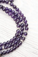 Amethyst Buddha Meditation Mala