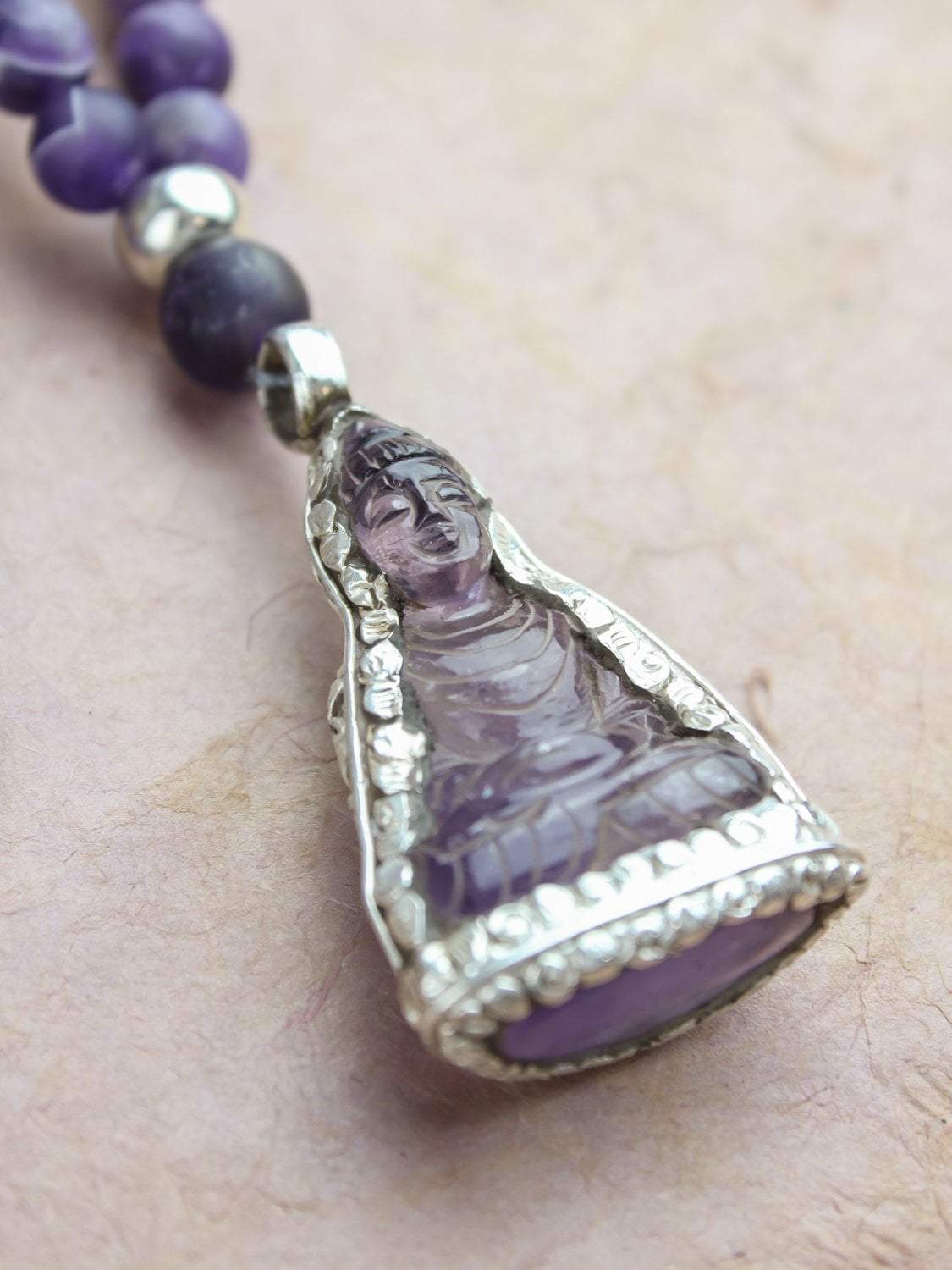 Amethyst Gemstone Meditation Mala