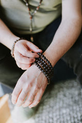 Antique Dark Bodhi Seed Mala