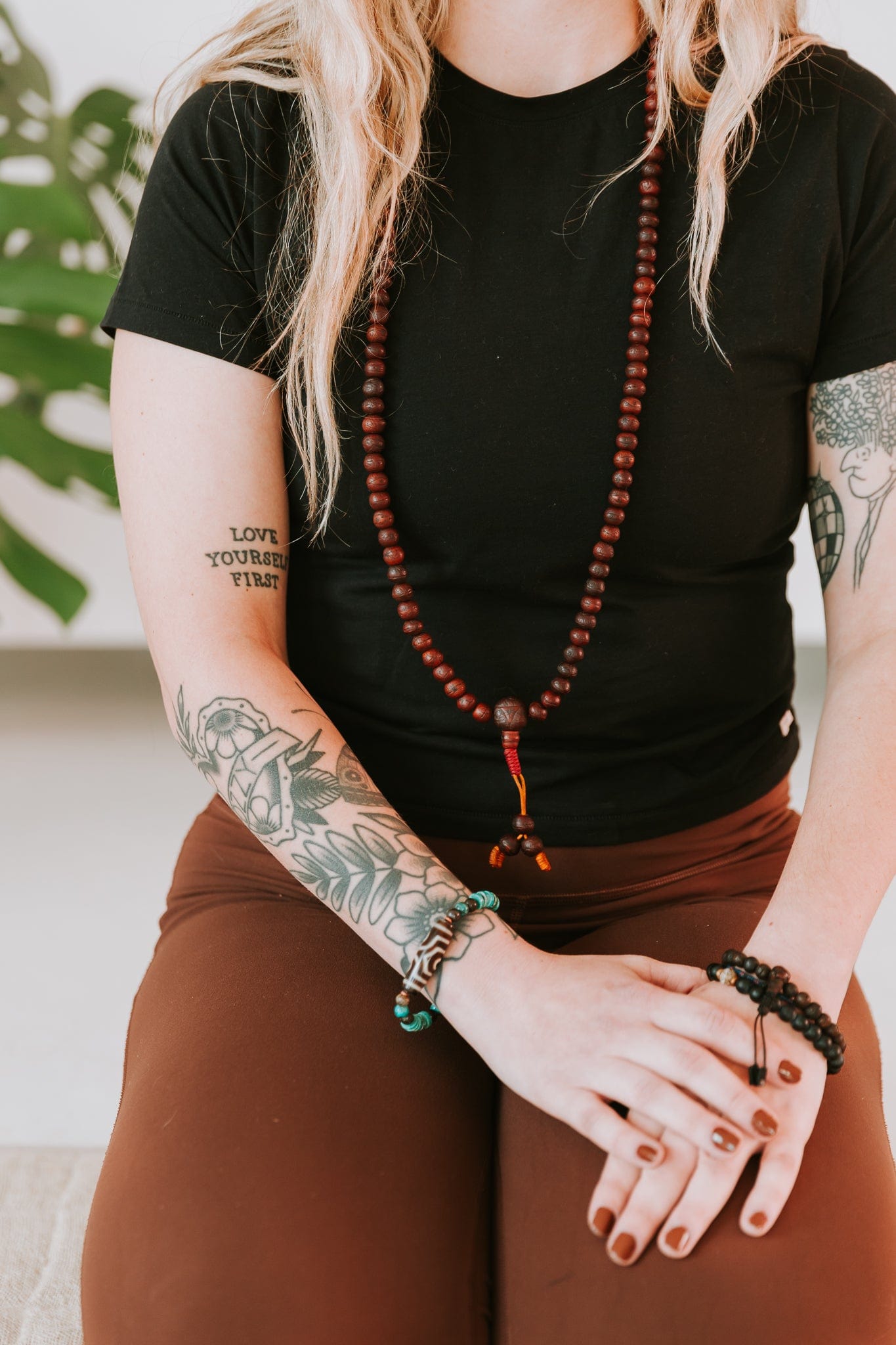 Antique Small Dark Phoenix Eye Bodhi Mala