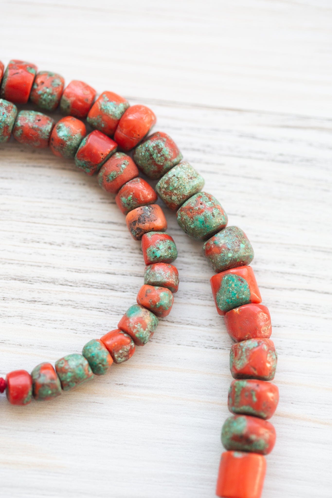 Antique Tibetan Coral Heirloom Necklace